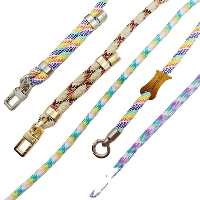 custom anti theft braid cell phone case holder hanging body chest cord chain shoulder strap crossbody lanyard for mobile phones