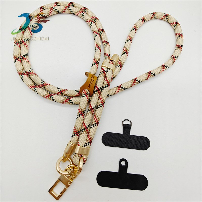 custom anti theft braid cell phone case holder hanging body chest cord chain shoulder strap crossbody lanyard for mobile phones