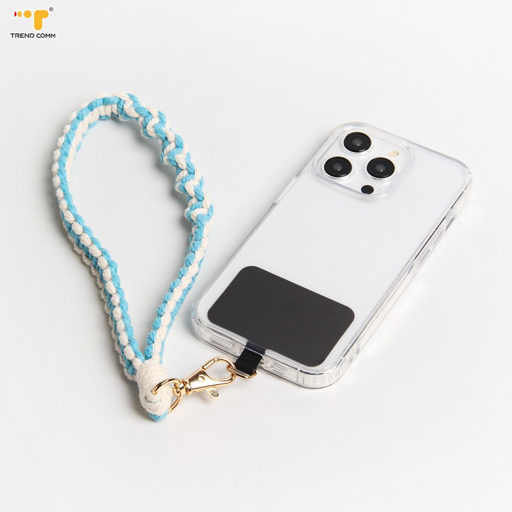 Handmade Cotton Armband Mobile Charm TPU Holder for Telephone Accessories Wrist Strap for Phone Camera Tethering