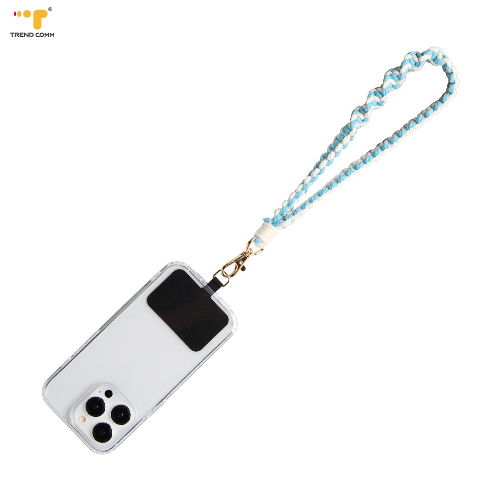 Handmade Cotton Armband Mobile Charm TPU Holder for Telephone Accessories Wrist Strap for Phone Camera Tethering