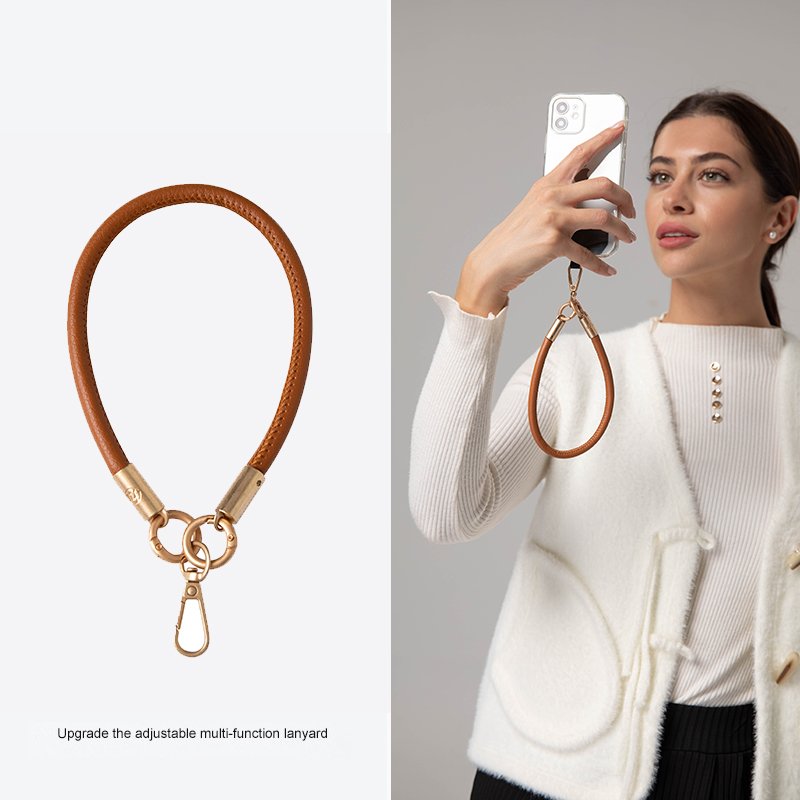 Polyester & Metal Hand Wrist Strap Lanyard Compatible with iPhone Case Phone Charm for Mobile Phone Use