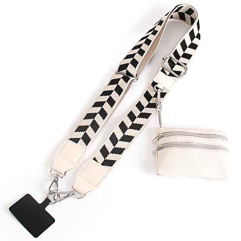 Mobile-Phone Strap with Wallet Multifunctional crossbody bag strap with Coin Purse Cellphone Anti-lost lanyard for Outdoors