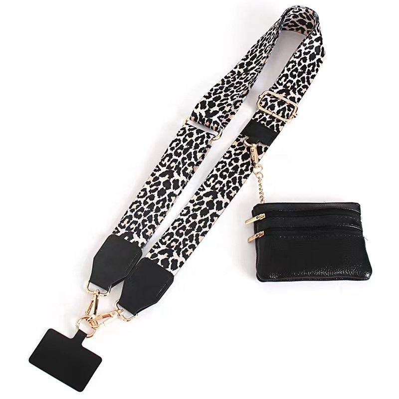 Mobile-Phone Strap with Wallet Multifunctional crossbody bag strap with Coin Purse Cellphone Anti-lost lanyard for Outdoors