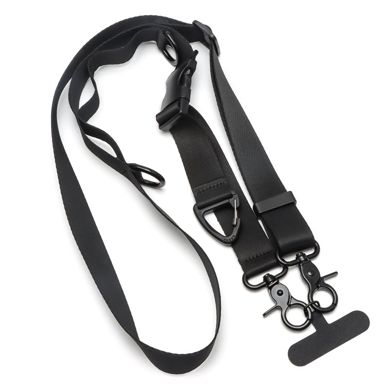 Universal Nylon Sports Detachable Replacement Crossbody Phone Lanyard Adjustable Two 2 Points Sling Quick Detach Belt