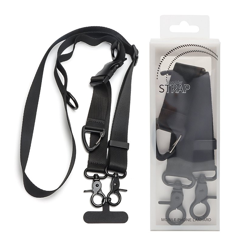 Universal Nylon Sports Detachable Replacement Crossbody Phone Lanyard Adjustable Two 2 Points Sling Quick Detach Belt