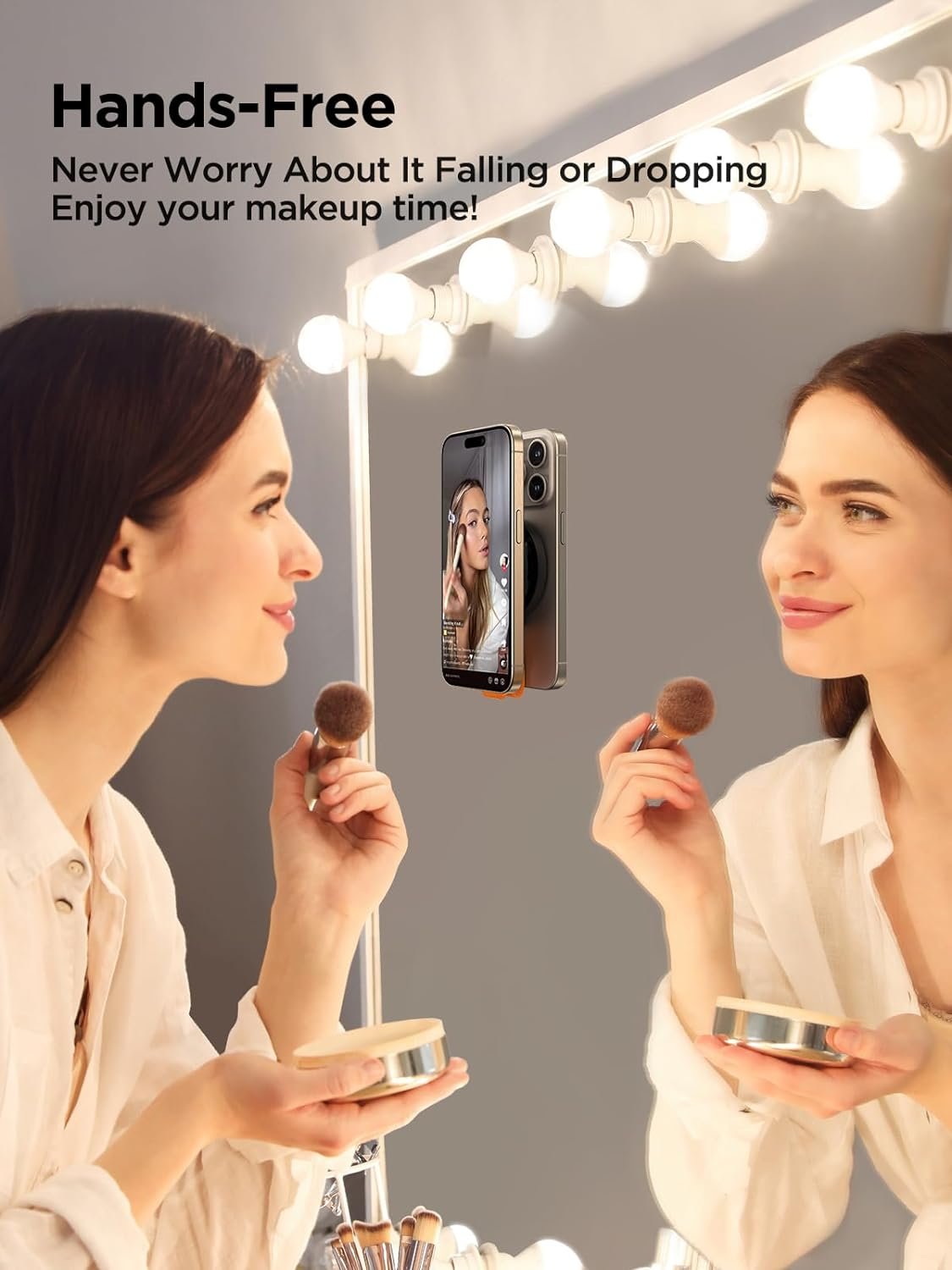 Double Sided MyPhone Suction Universal Mirror Shower Silicone Grip Phone Stand For Myphone Suction Case
