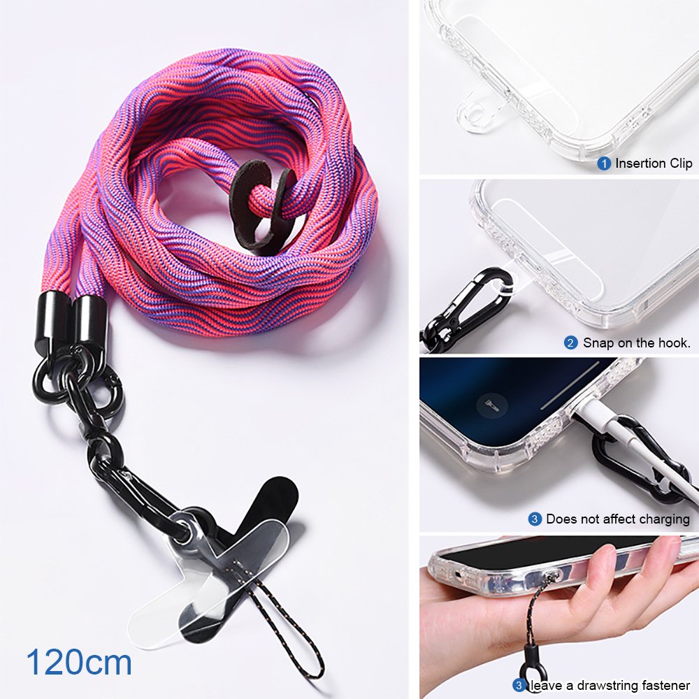 Universal Crossbody Nylon Lanyards No Beads Chest Strap Case Mobile-phone Rope Tether Patch Lanyard Mobile Phone Straps