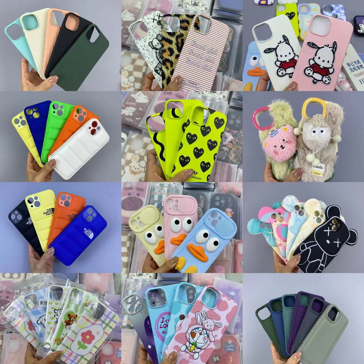 Mystery box 10 designs cases Lucky box cute cartoon silicone luxury Leather card holder north face for iPhone 11 12 13 14 pro
