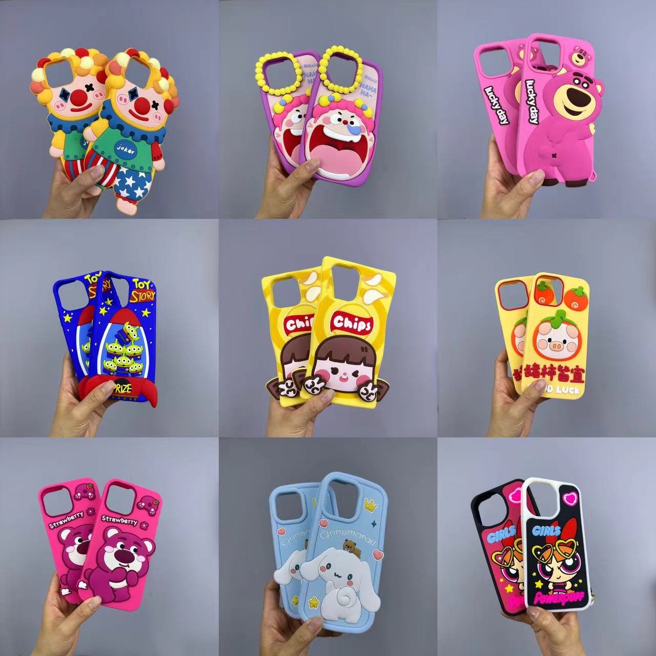 Mystery box 10 designs cases Lucky box cute cartoon silicone luxury Leather card holder north face for iPhone 11 12 13 14 pro
