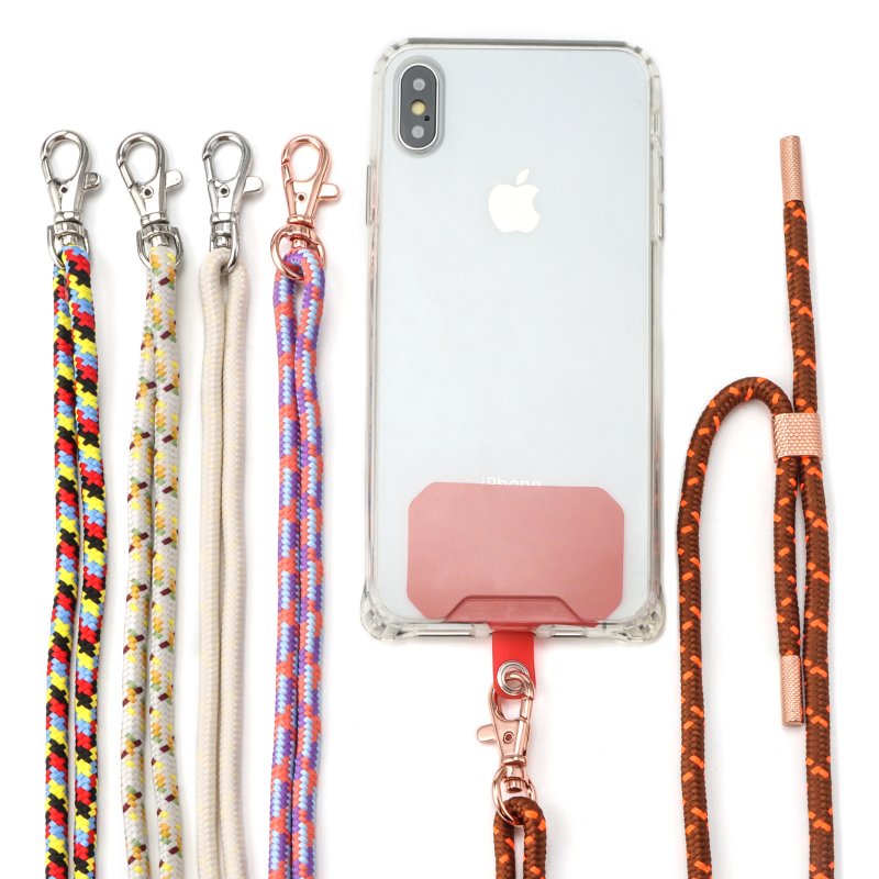 New Mobile Phone Lanyard Rope Hanging Neck Rope Adjustable Diagonal Span Removable Diy Nylon Rope Anti Loss Fixing Gasket