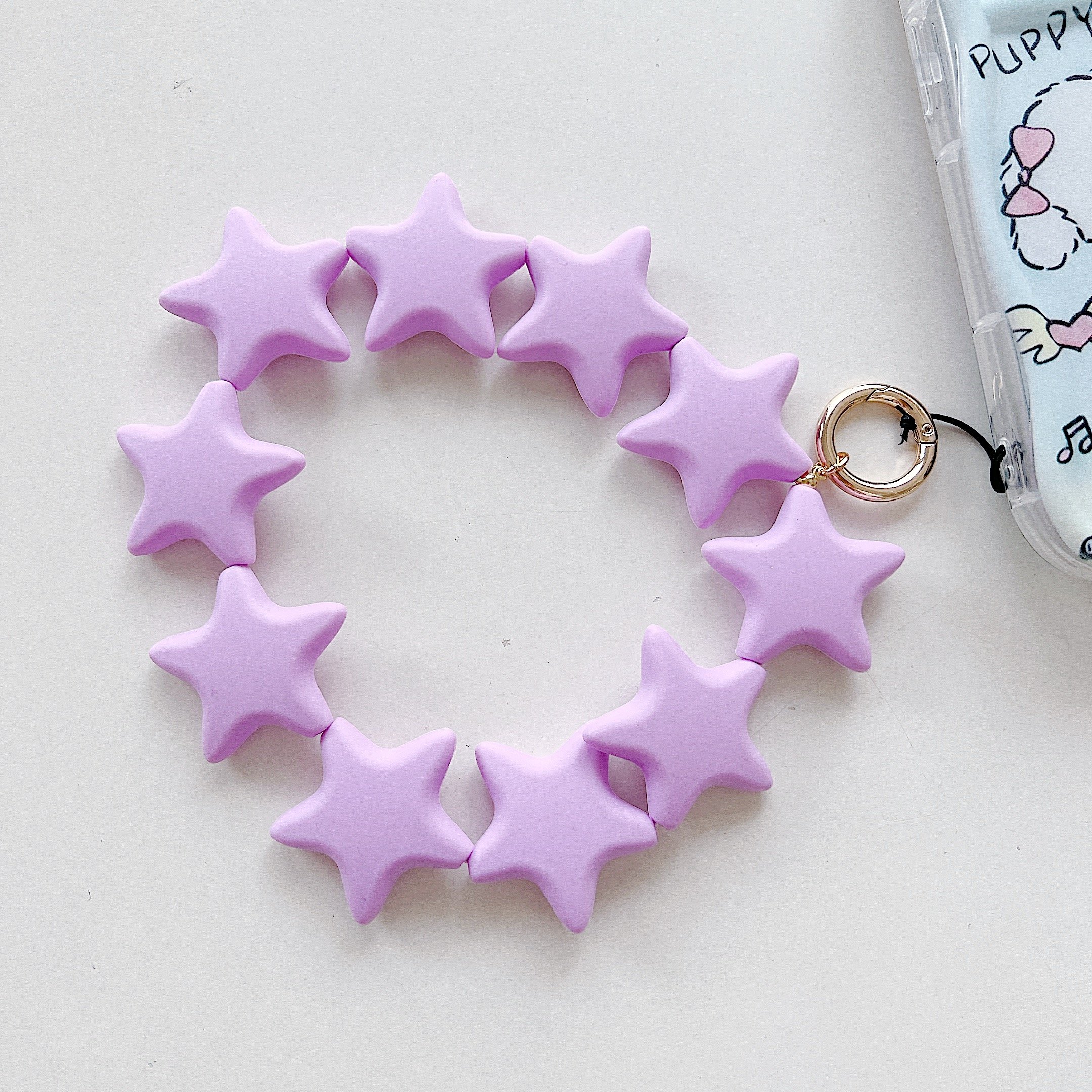 New Phone Lanyard Wrist High-value Zhen Five-pointed Star Chain Women's Pendant Ornament Beaded Inspired Anti-lost Lanyard