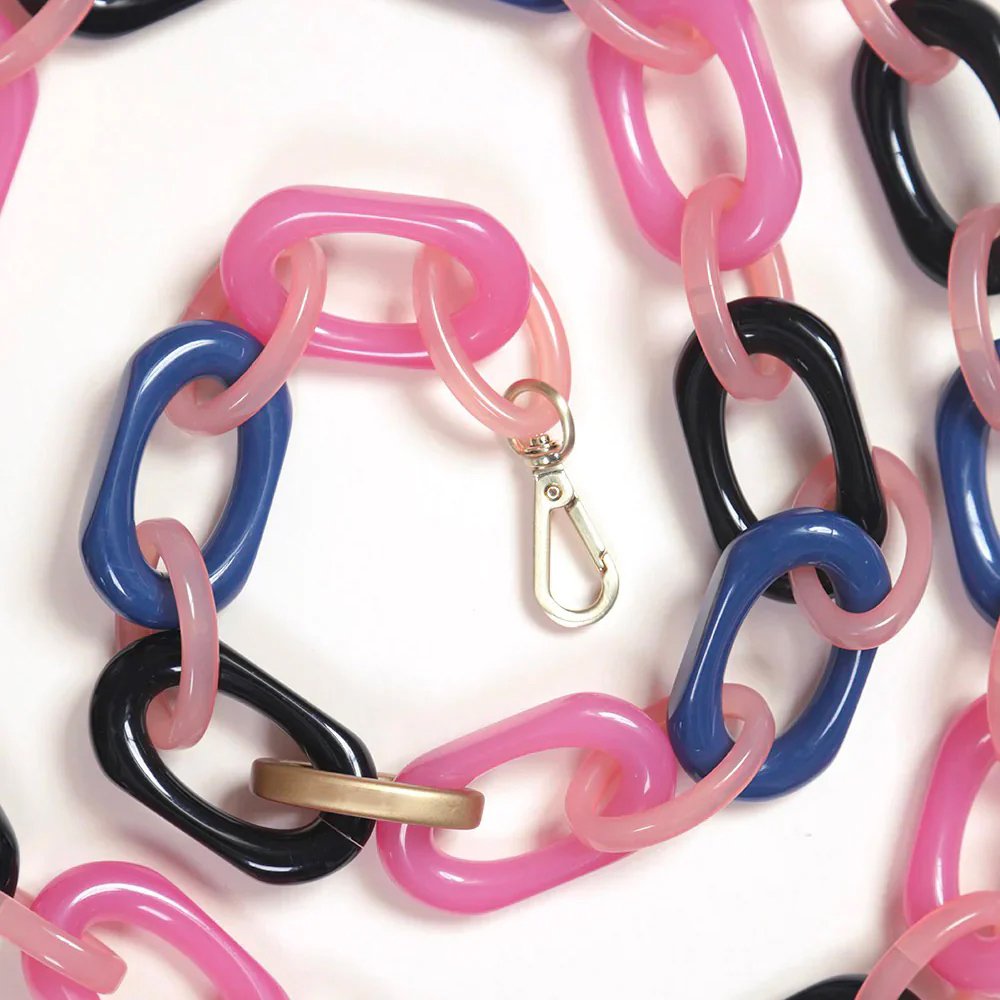 New style acrylic crossbody mobile phone chain handmade bag chain with single shoulder camera lanyard