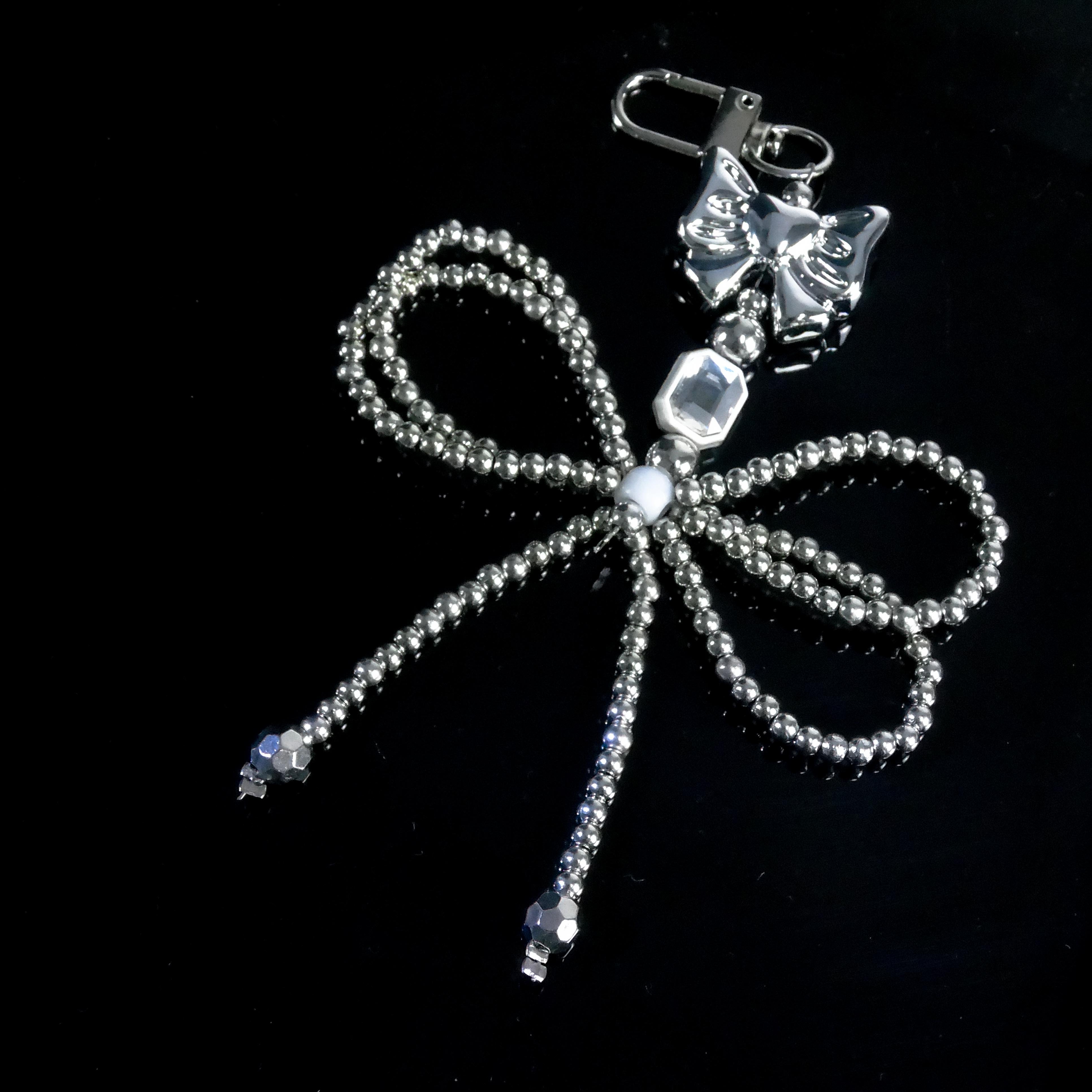 Fashion Mirror Diamond Butterfly Phone Chain For All Phone Models Acrylic Universal Anti-Loss Bag and Shoe Charm For Woman