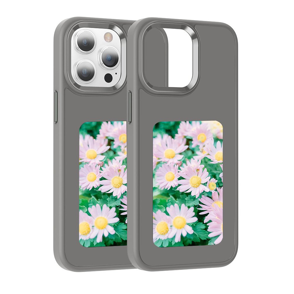 snapframe e-ink phone case11 factory customized eink full colour PC Cover For Phone NFC 13 14 15 Pro Max DIY phone display case