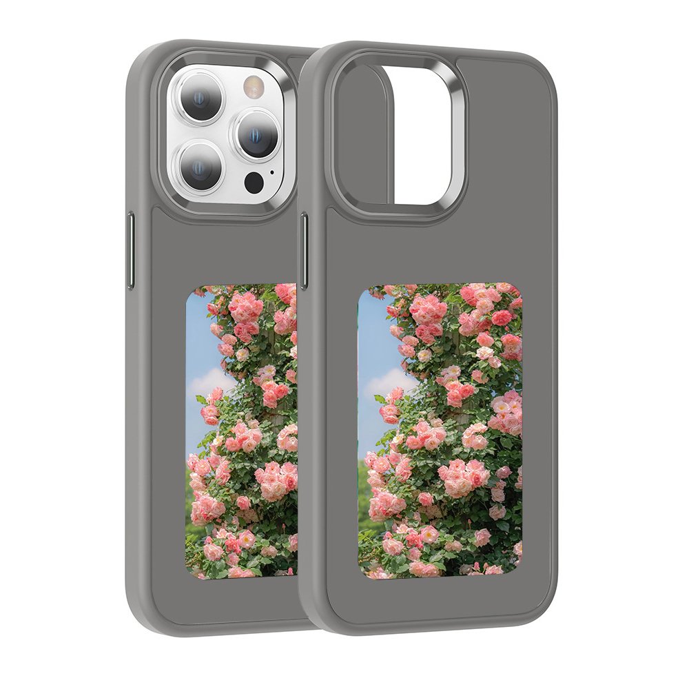 snapframe e-ink phone case11 factory customized eink full colour PC Cover For Phone NFC 13 14 15 Pro Max DIY phone display case