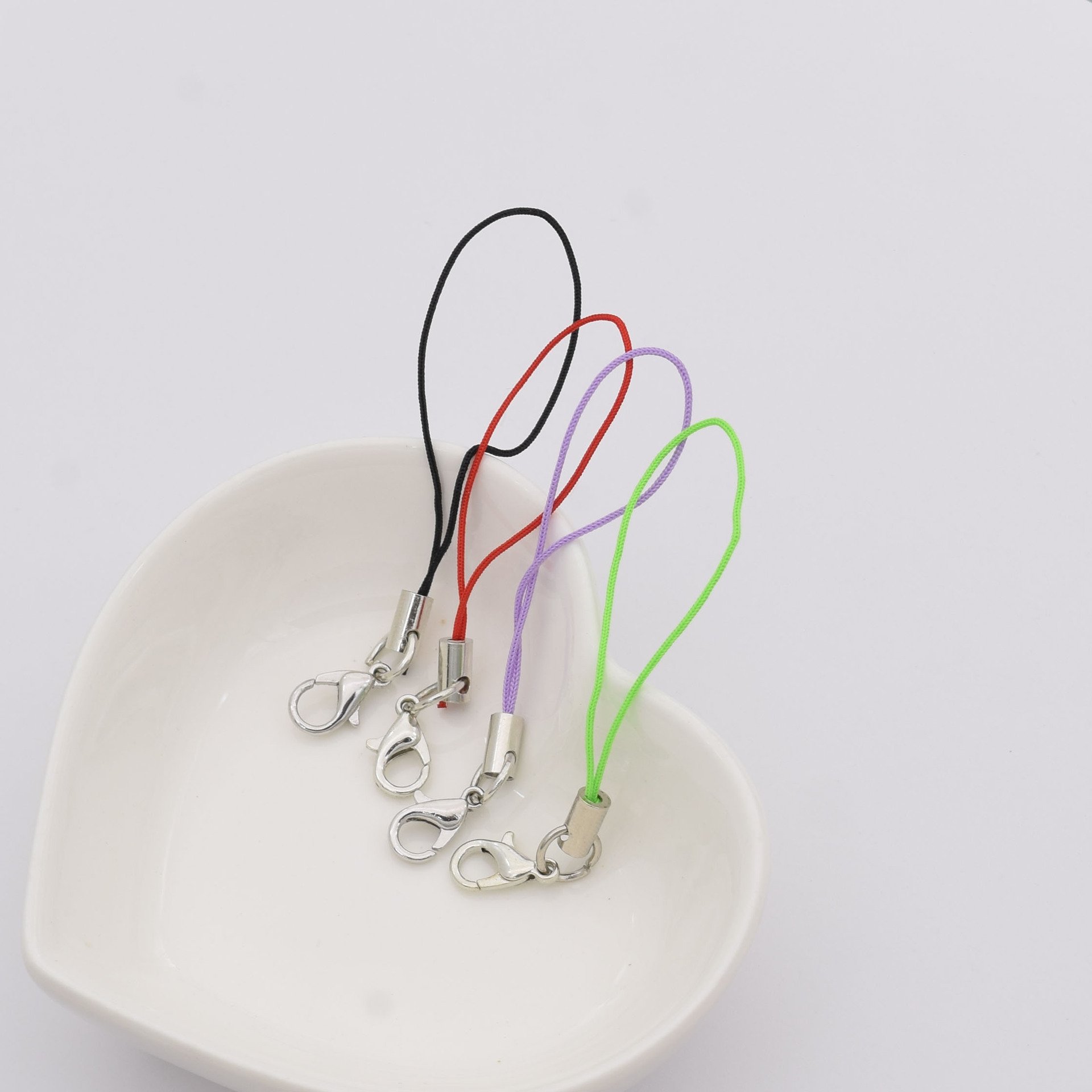 Colorful Rope Nylon Phone Strap Lobster Jewelry Accessories For Mobile Phone Lanyard Keychain Toy Chain Lanyard
