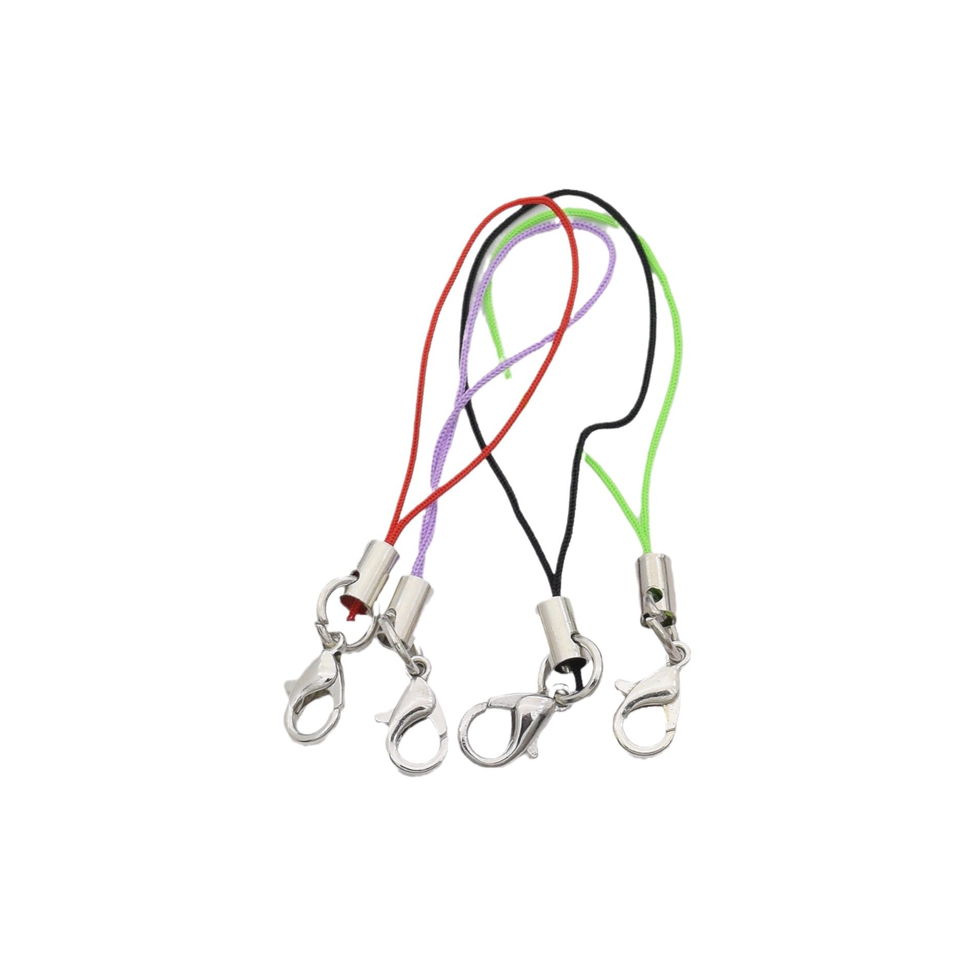 Colorful Rope Nylon Phone Strap Lobster Jewelry Accessories For Mobile Phone Lanyard Keychain Toy Chain Lanyard