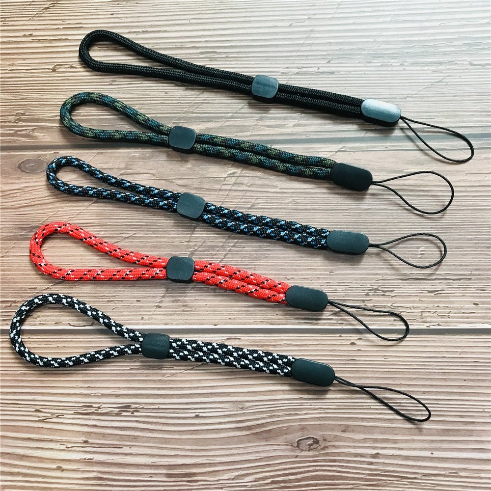 Adjustable Braid Round Mobile Phone Wrist Straps USB Key Camera Short Anti-lost Hand Lanyard