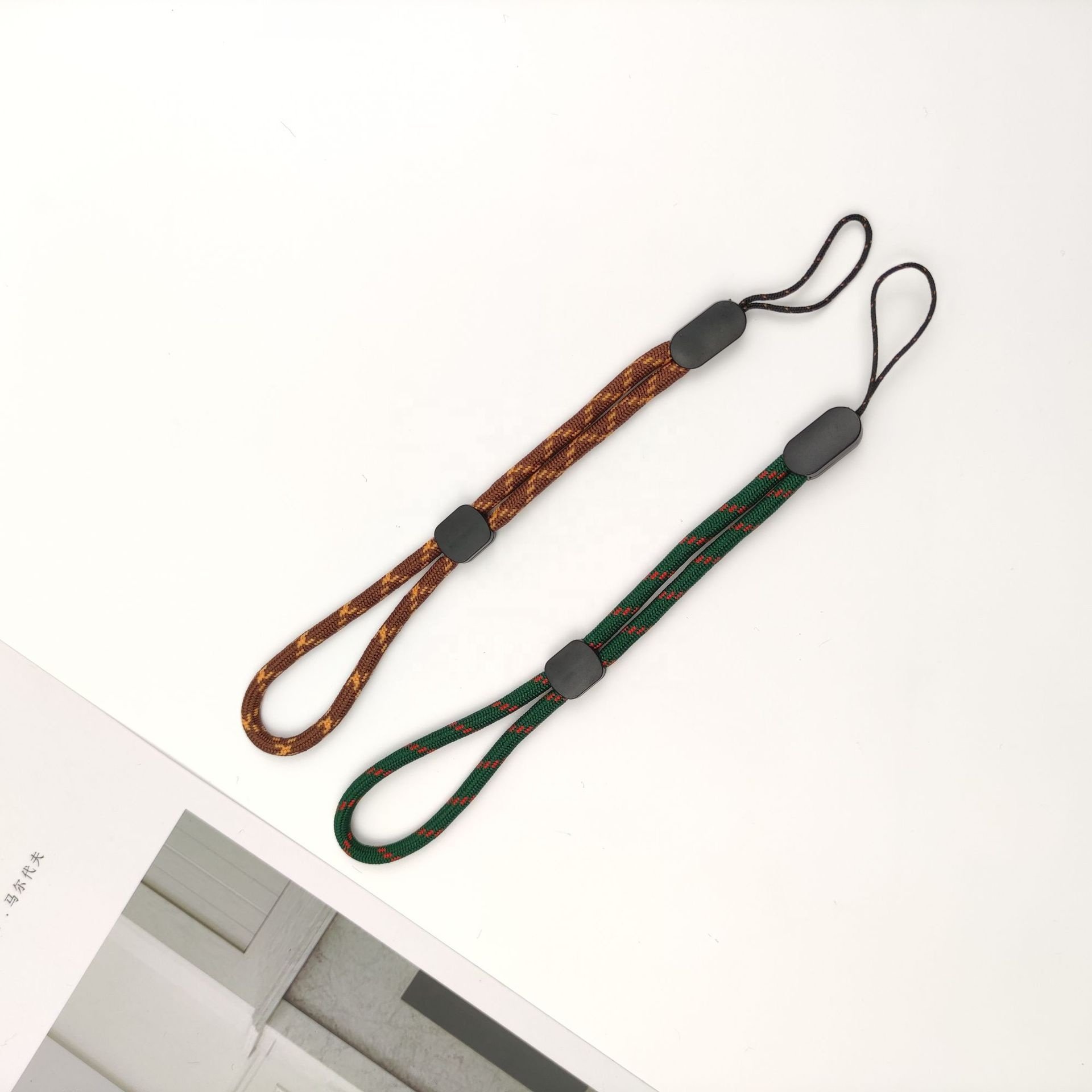 Adjustable Braid Round Mobile Phone Wrist Straps USB Key Camera Short Anti-lost Hand Lanyard