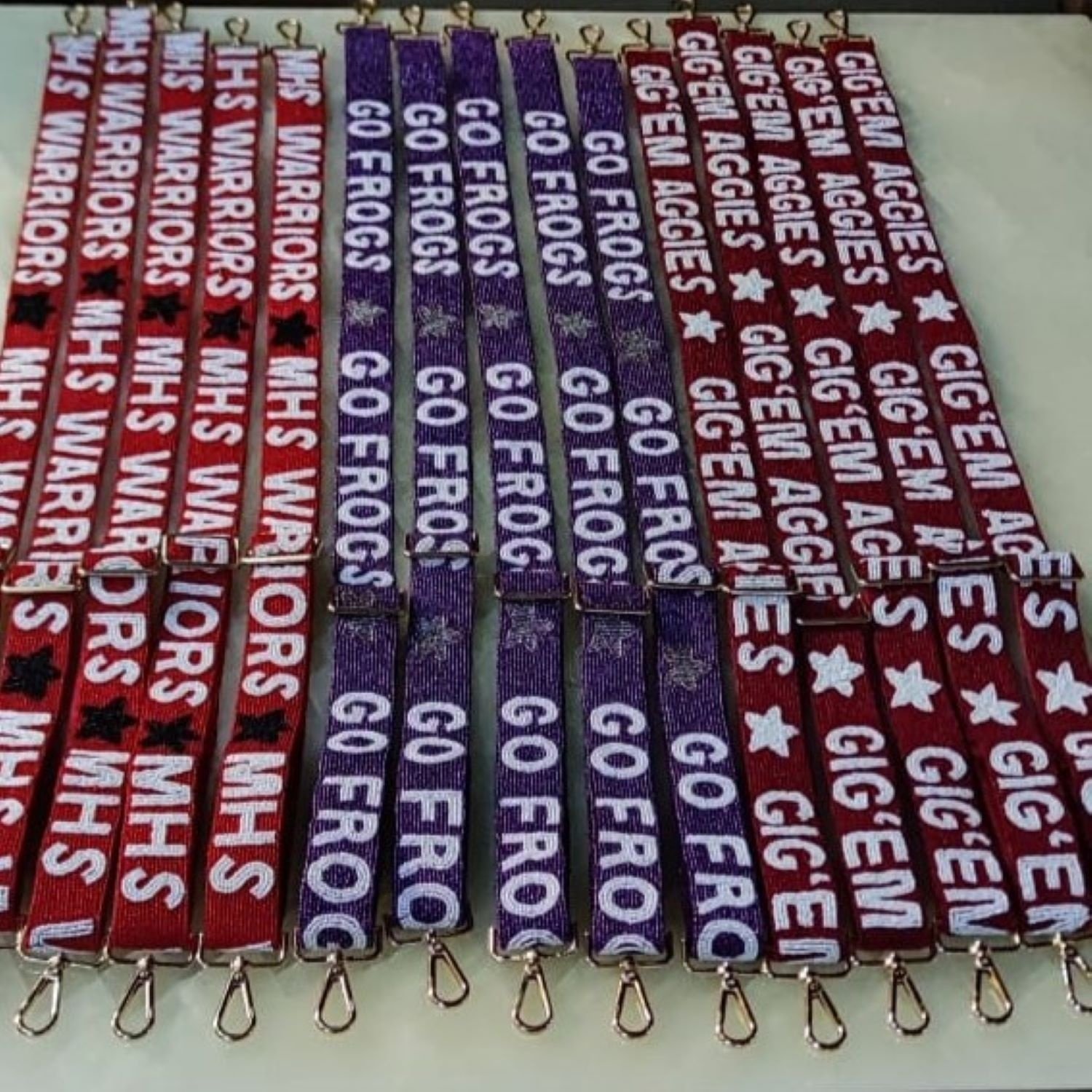 New Arrival Handmade Designer Ladies Beaded Mobile Phone strap Seed Bead Guitar Strap Game Day Strap Clear bag Strap Wholesale