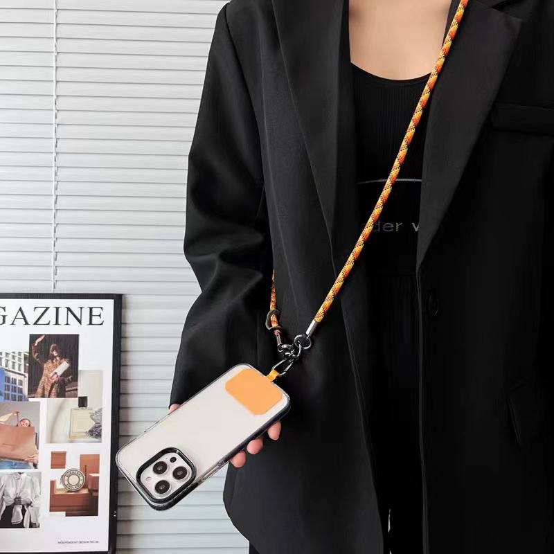 Cross body shoulder strap with adjustable metal buckle phone strap suitable for iPhone 15, 14, 13 phones mobile phone straps
