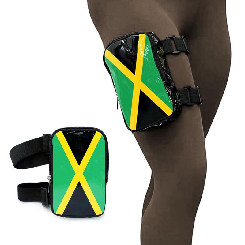 New Products Country Flag Leg Bag Leg Harness for Women Waist Pouch for Hiking Travel with Adjustable Straps Mobile Phone Bag