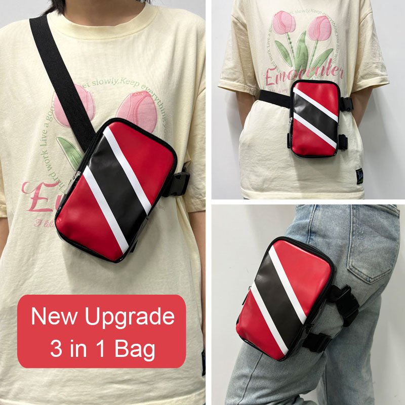 New Products Country Flag Leg Bag Leg Harness for Women Waist Pouch for Hiking Travel with Adjustable Straps Mobile Phone Bag