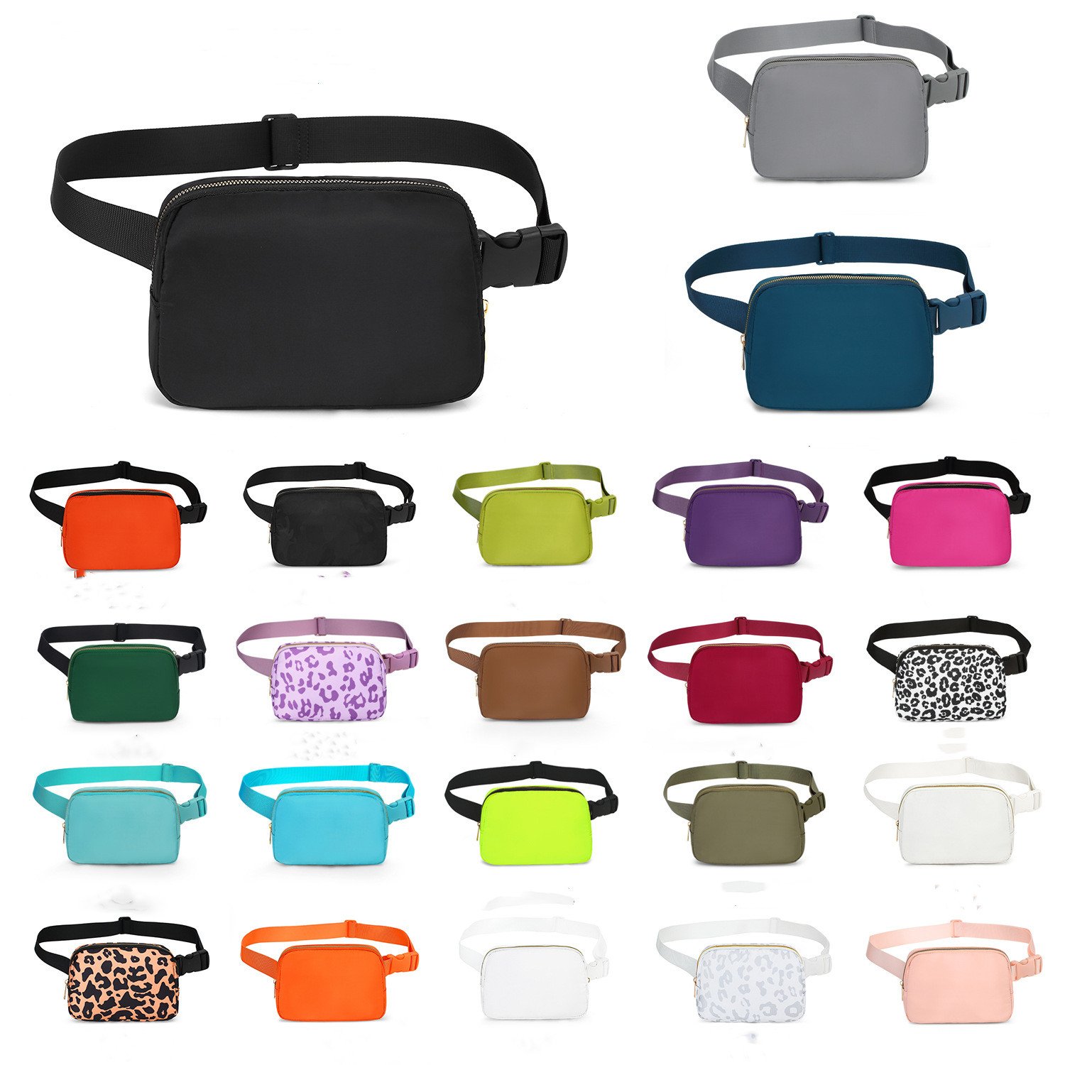 Customized Belt Bag for Women Waist Bag With Adjustable Strap Soft Chest Womens Fanny Pack For Sports Purse Phone Holder DOM107