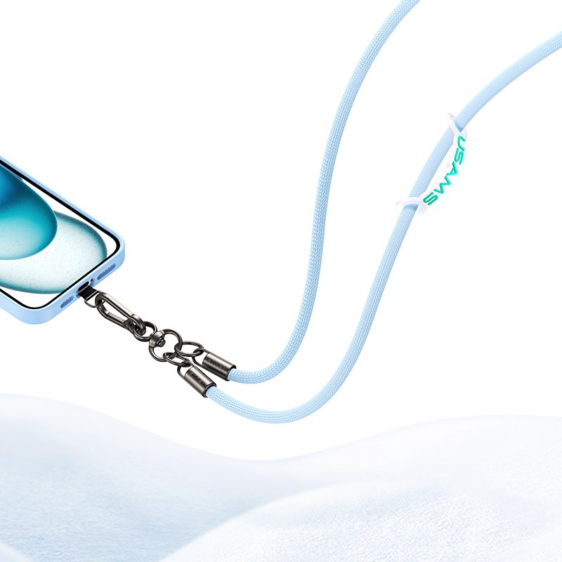 USAMS ZB282 Universal Crossbody Necklace Lasso Tether Cell Phone Lanyard Holder for iPhone Smart Phones Mobile Phone Straps