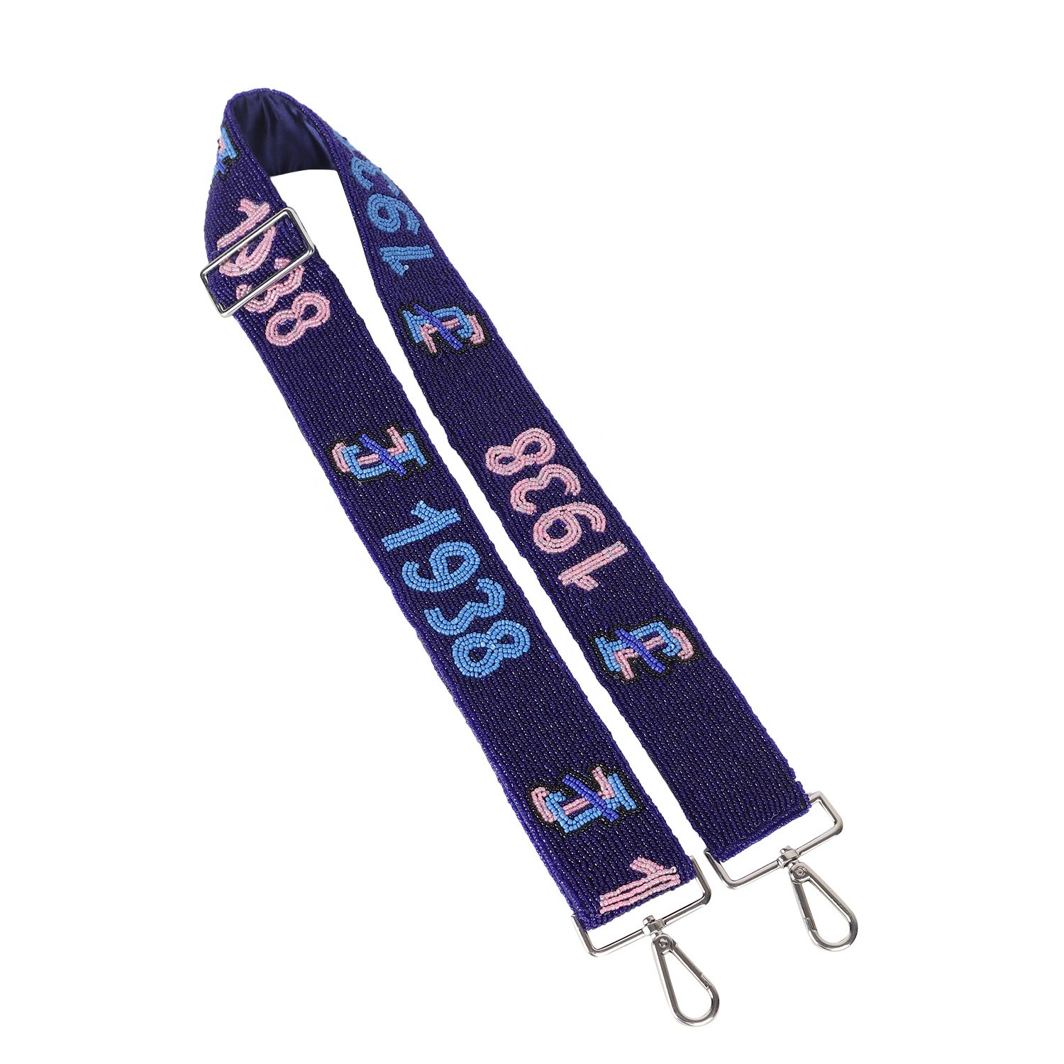 New Arrival Handmade Designer Ladies Beaded Mobile Phone strap Seed Bead Guitar Strap Game Day Strap Clear bag Strap Wholesale
