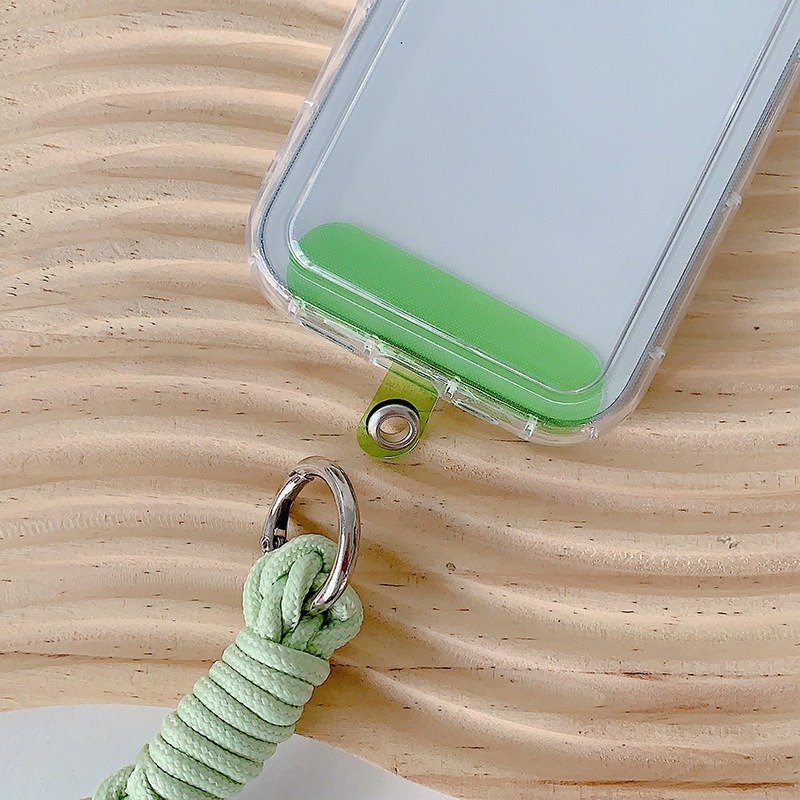 Hands Free Mobile Phone Lanyard With Color Patch Short Cellphone Strap Holder Pendant Braided Handmade Colorful Phone Case charm