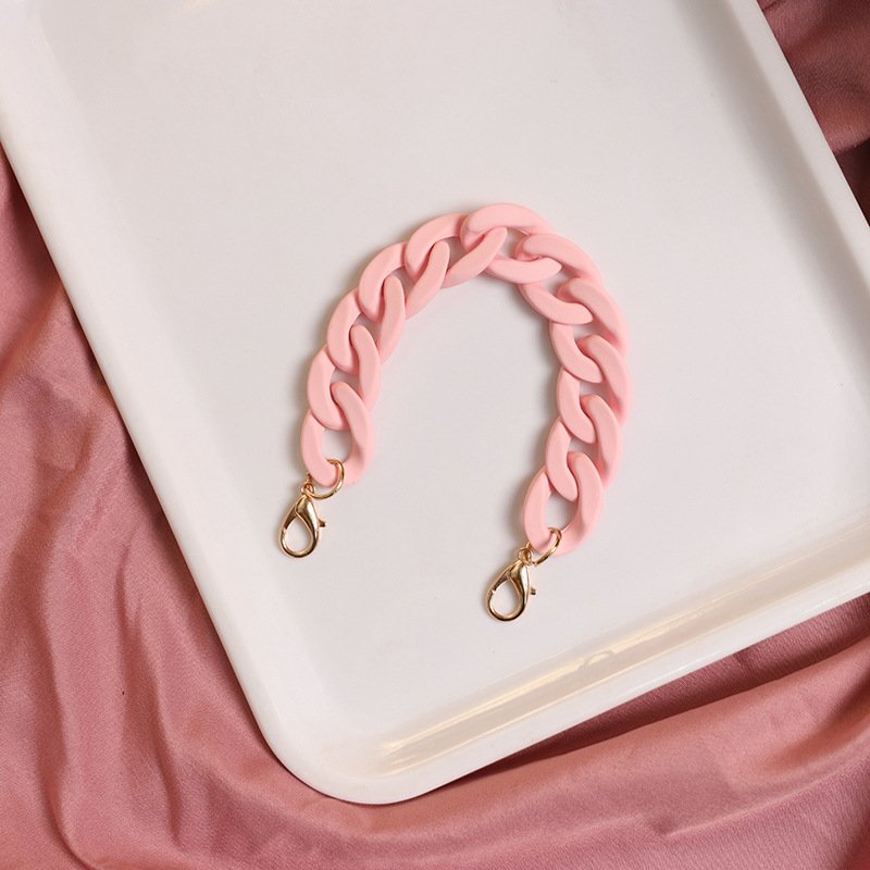 Ins style Candy Color Mixcolor Acrylic Chain Link For DIY Making Key Chain Phone Case Decoration Jewelry Accessories