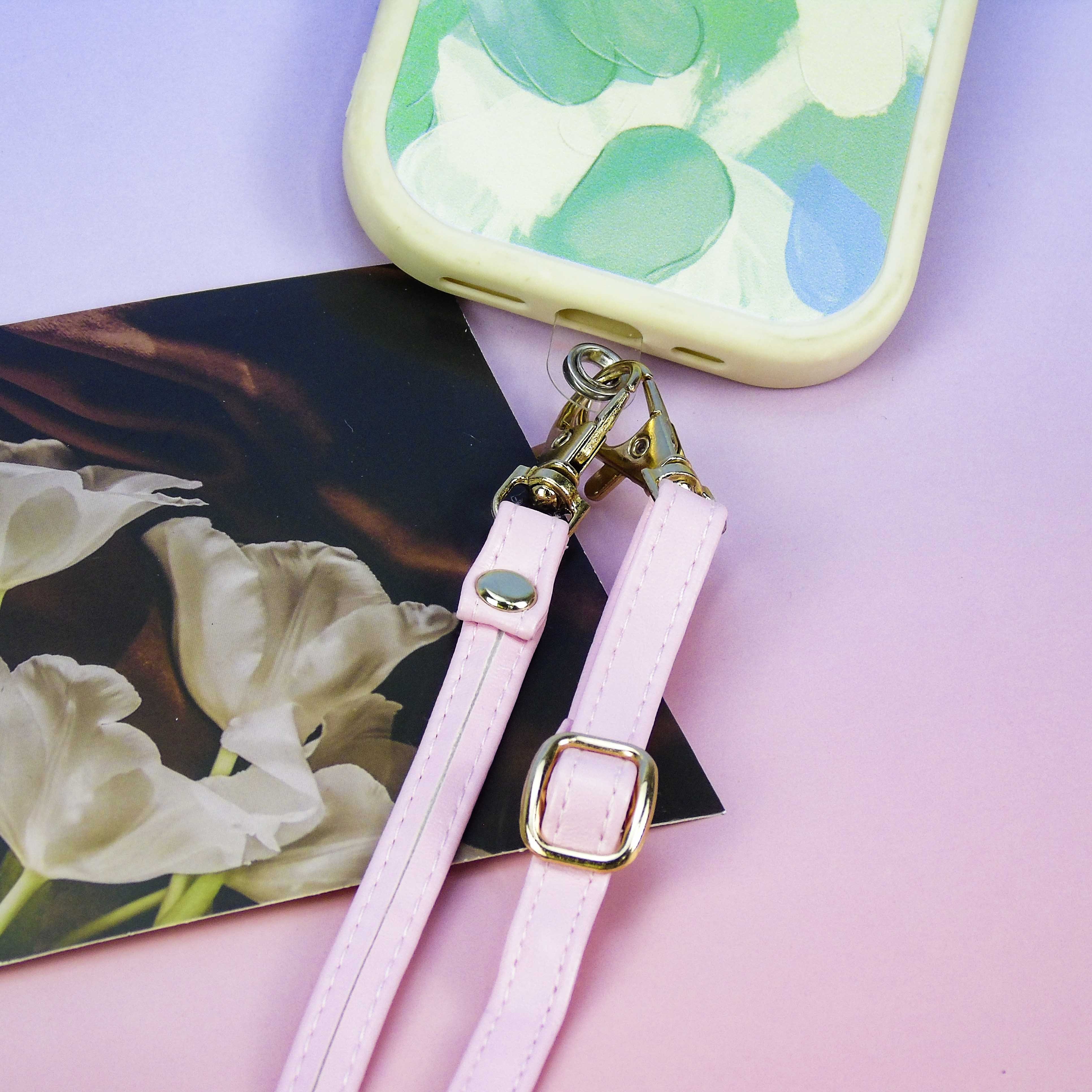 Exclusive Offer Fashion Simple Adjustable Universal Anti-Loss Crossbody Phone Chain Multi-Color PU Leather Bag Strap