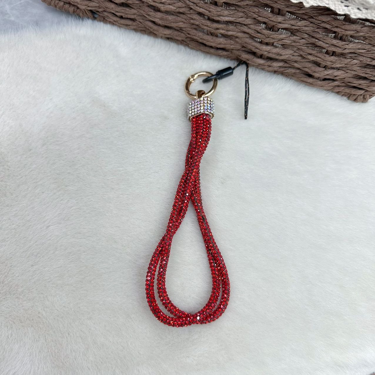 Fashion Short Double Diamond Mobile Phone Case Chain Universal Cellphones Anti Lost Wrist Straps Hand-woven Luxury Hanging Rope