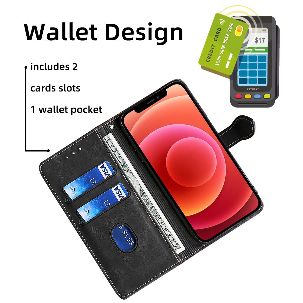 New style Flip Cover PU Magnetic Wallet Card Holder Leather Mobile Phone Case for iPhone 16 14 Plus 15 Pro Max Case