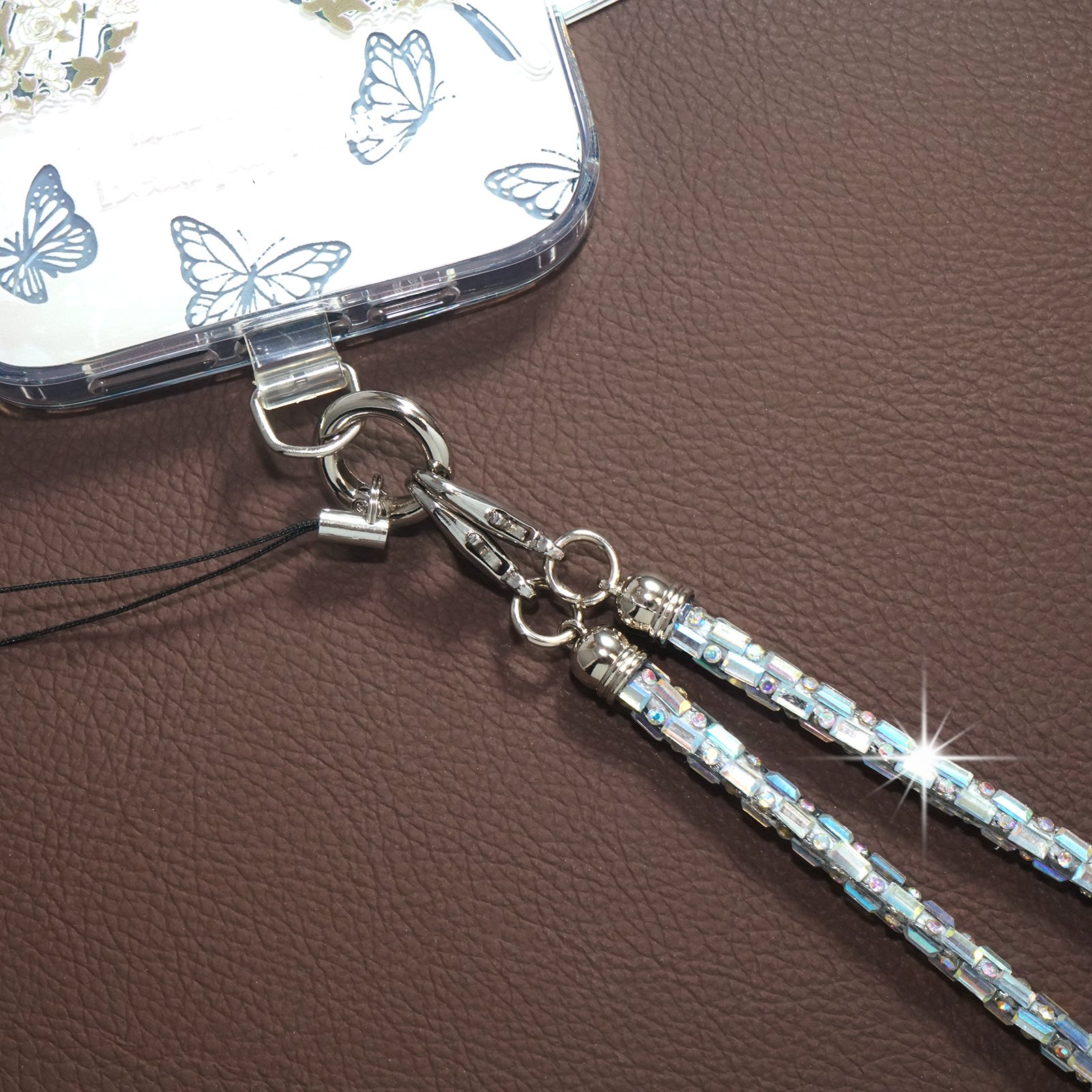 Fashion Influencer Clear Craftsmanship Mobile Phone Crossbody Decoration Hanging Rope Trend Leading