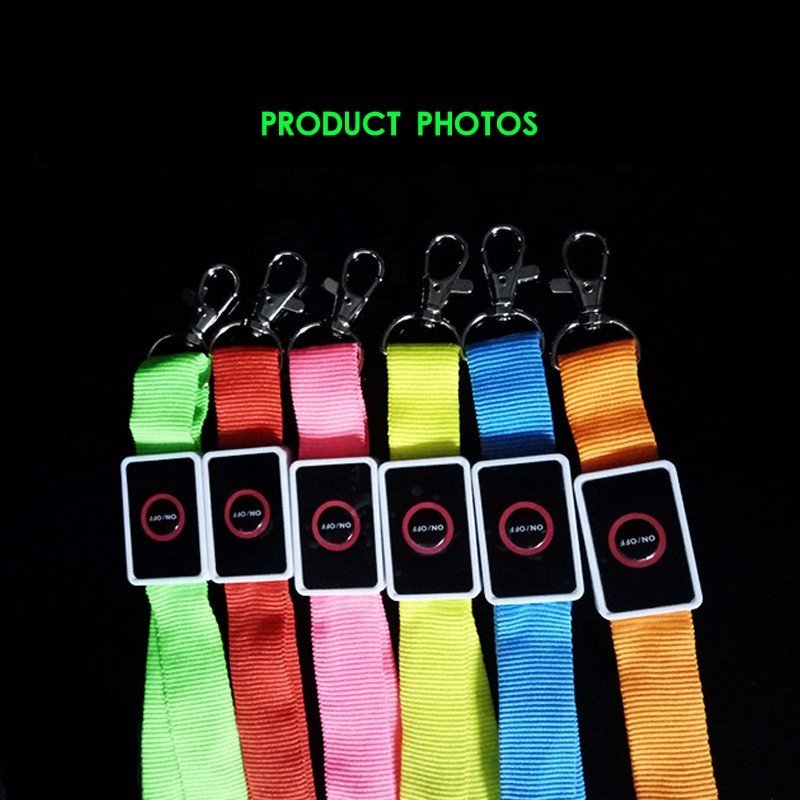 New Arrival LED Light Up Flashing Cruise Lanyards Keychain Key Holder Neck Straps Necklace Nylon Lanyard