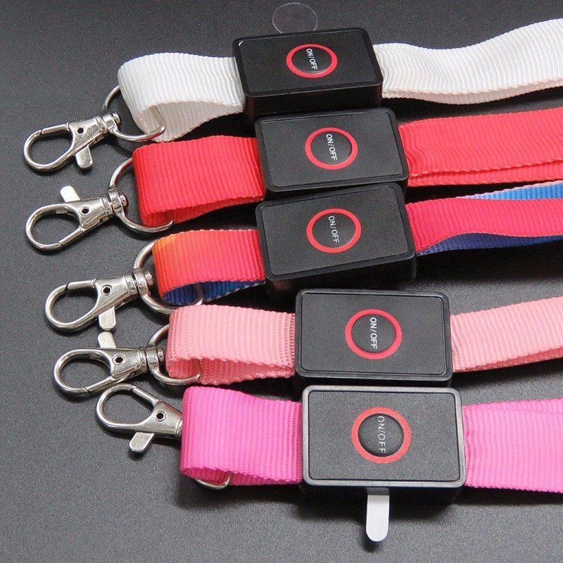 New Arrival LED Light Up Flashing Cruise Lanyards Keychain Key Holder Neck Straps Necklace Nylon Lanyard
