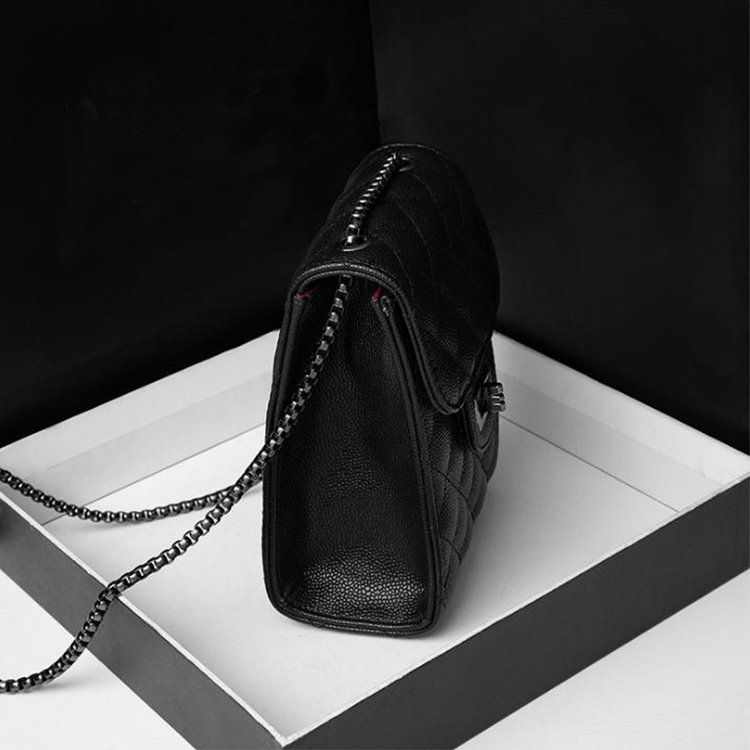 SZB010 China factory Phone concise Woman shoulder bags chain Quilted Lychee pattern luxury PU leather crossbody bag phone pouch