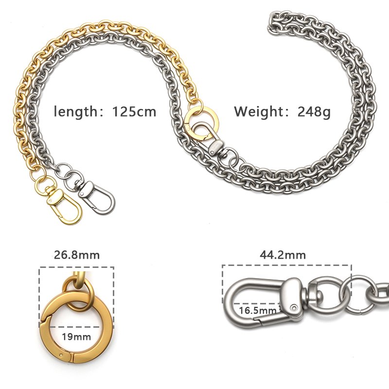 Simple Metallic Crossbody Metal Phone Lanyard Mobile Phone Chain Anti Lost Phone Wrist Strap