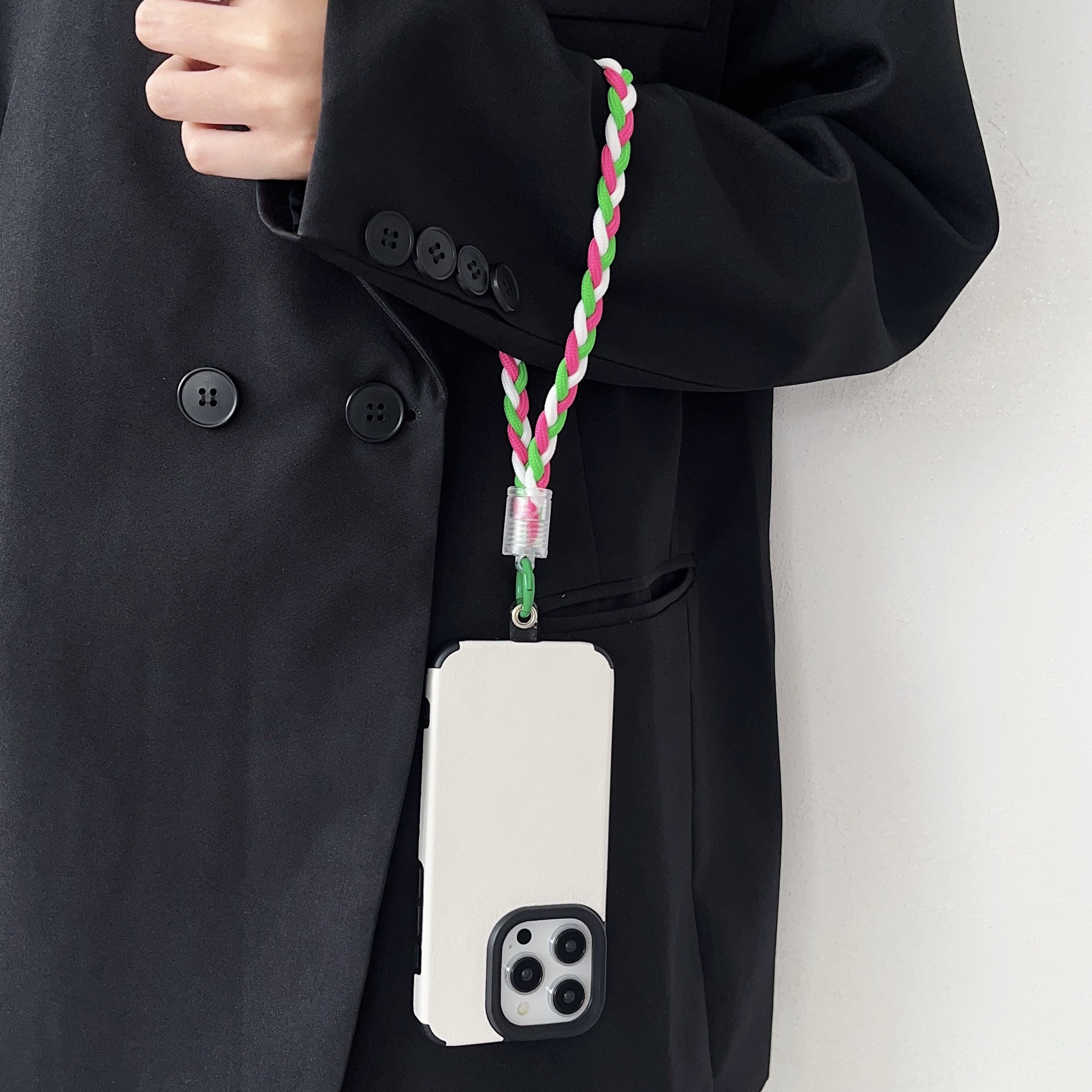 New Polyester Mobile Phone Accessories Cell Phone Strings Chain Charm Bracelet Hand Wrist Straps Lanyards to Prevent Phone Slip