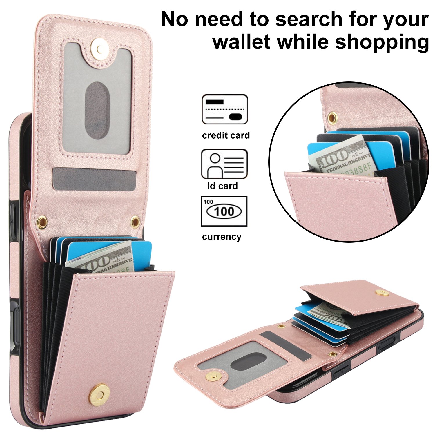 Flexible Strap Shoulder Lanyard Pocket PU Wallet Card Slot Stander TPU Phone Case For iPhone 16 16 Plus 16 Pro 16 Pro Max