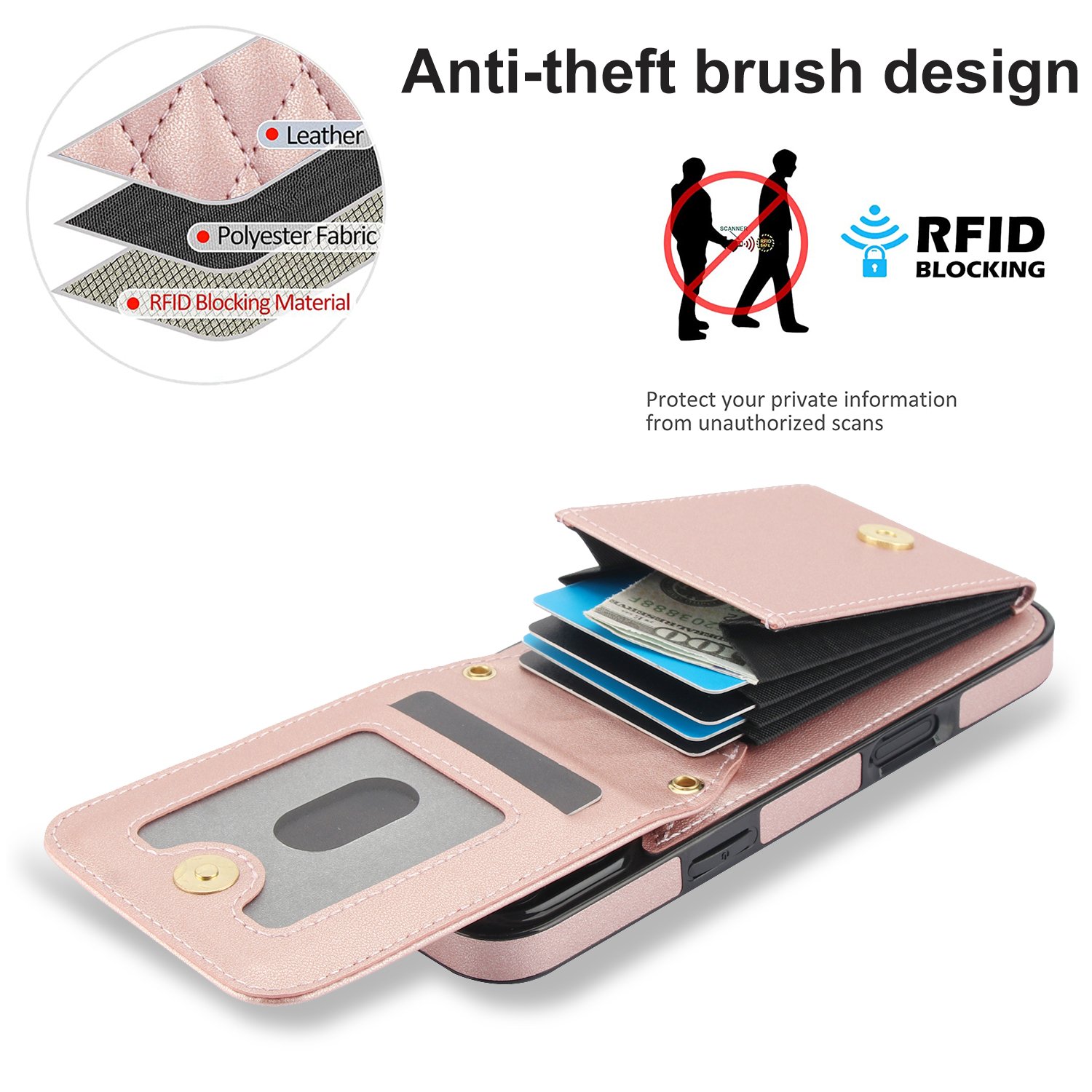 Flexible Strap Shoulder Lanyard Pocket PU Wallet Card Slot Stander TPU Phone Case For iPhone 16 16 Plus 16 Pro 16 Pro Max