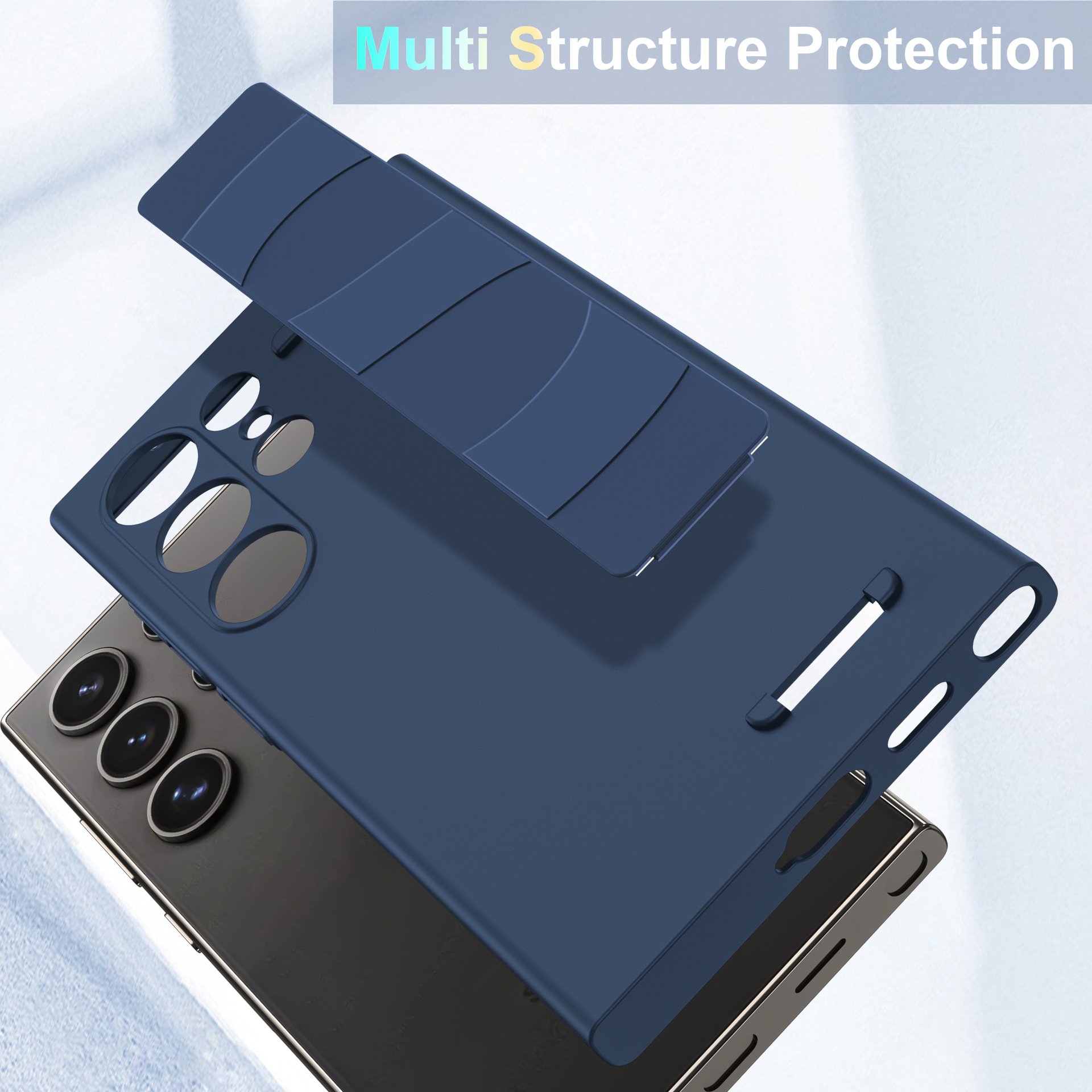 For Samsung Galaxy S24 Ultra S23 S22 Luxury Plain Skin Pu Leather Wristband Elastic Strap Shockproof Cover With Wrist Strap
