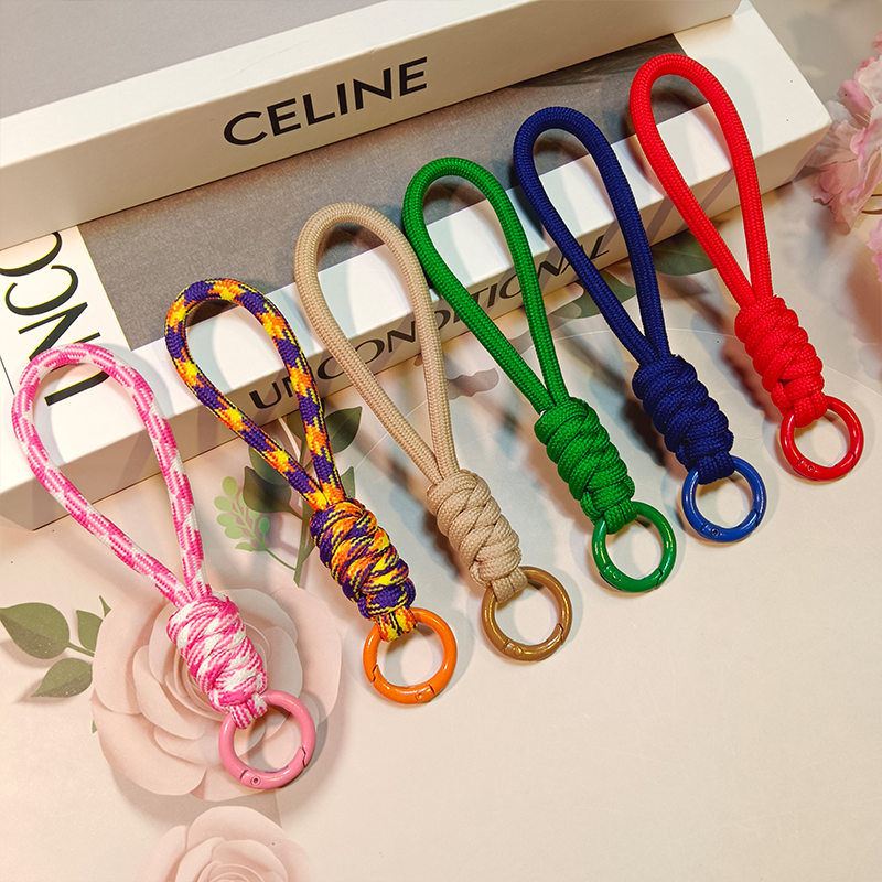 12CM solid color knotted mobile phone suspension rope woven suspension rope phone case phone accessories