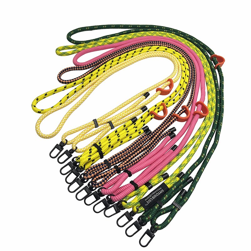 universal adjustable woven phone strap with double buckles long cross body mobile phone lanyard card holder rope