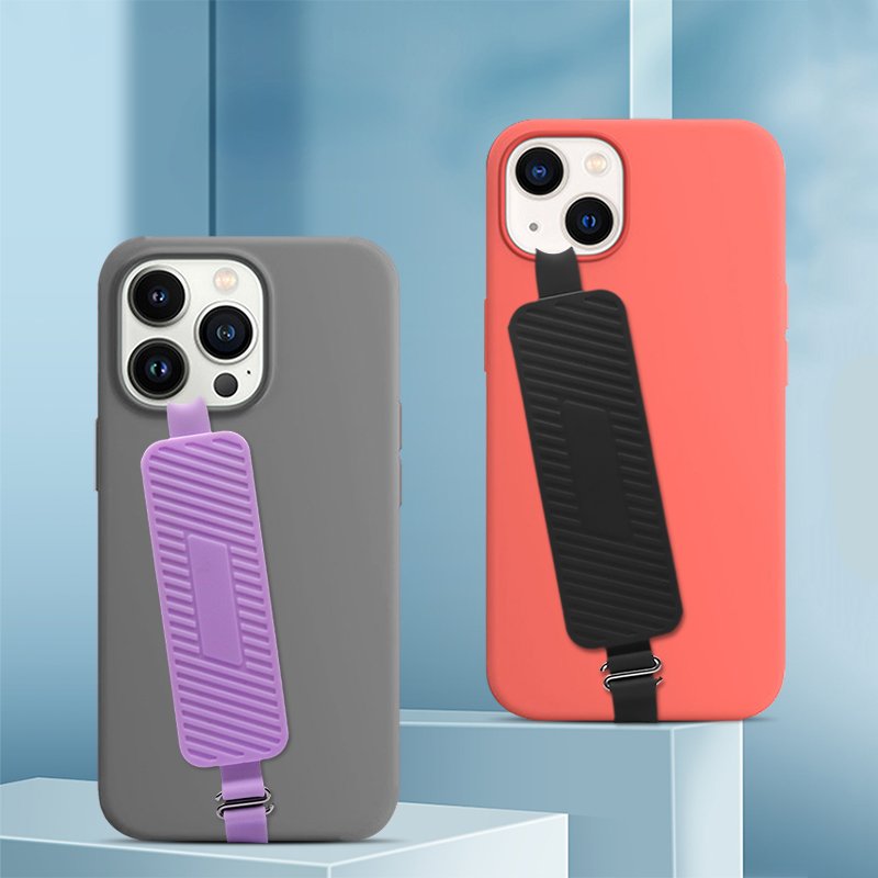 Portable Safety Elastic Phone Strap Universal Phone Grip Holder Stand With Finger Strap Non-slip Cell Phone Holder Fit Most Case