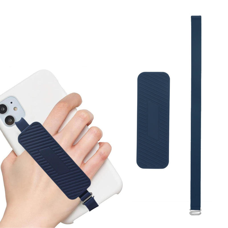 Portable Safety Elastic Phone Strap Universal Phone Grip Holder Stand With Finger Strap Non-slip Cell Phone Holder Fit Most Case