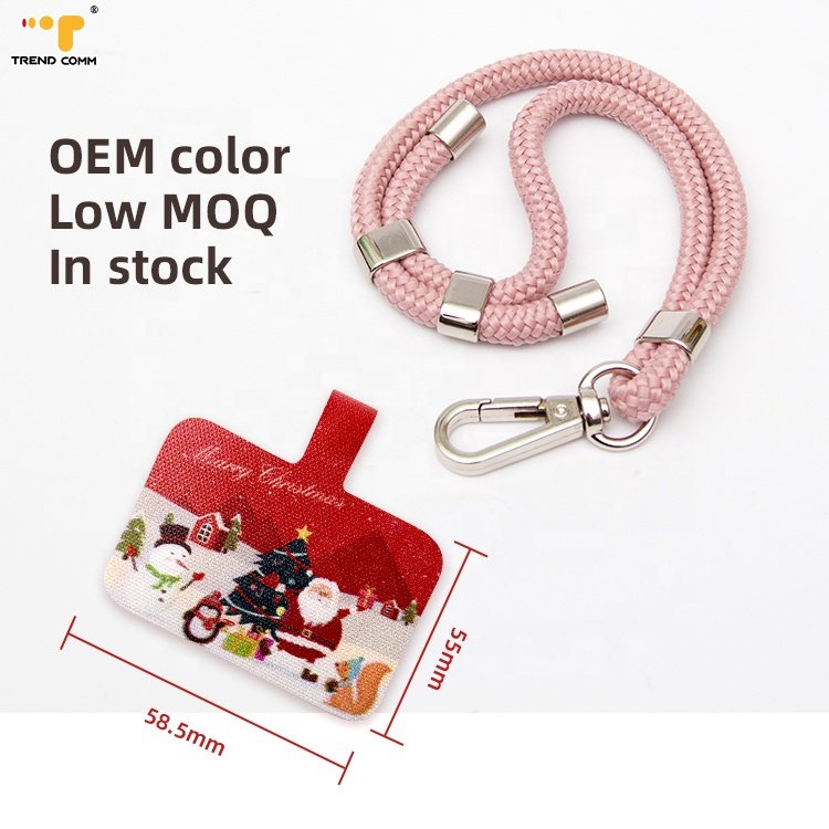 Id card Detachable Universal Polyester Wrist Tether Smartphone Strap cord Patch Card Key Holder lanyard Cell Phone Chain Strap
