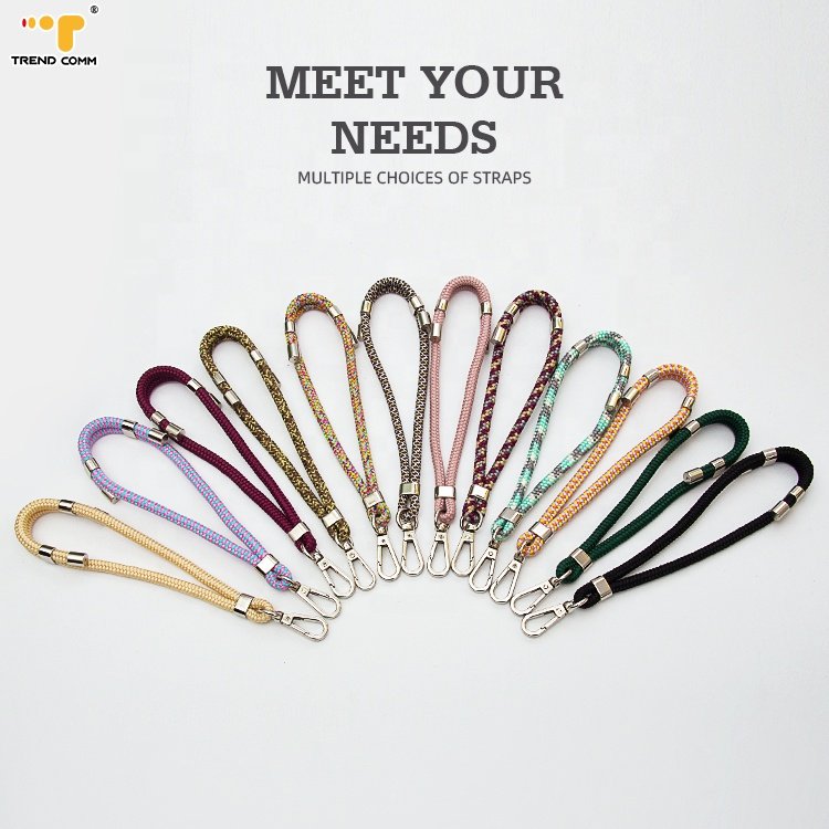 Id card Detachable Universal Polyester Wrist Tether Smartphone Strap cord Patch Card Key Holder lanyard Cell Phone Chain Strap